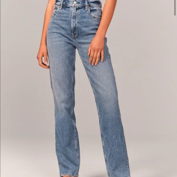 Abercrombie & Fitch 90’s Straight Ultra High Rise Jeans - Picture 1 of 5